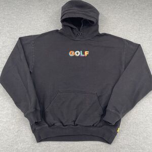 Golf Wang Hoodie Adult Medium Embroidered Black Sweatshirt Tyler The Creator